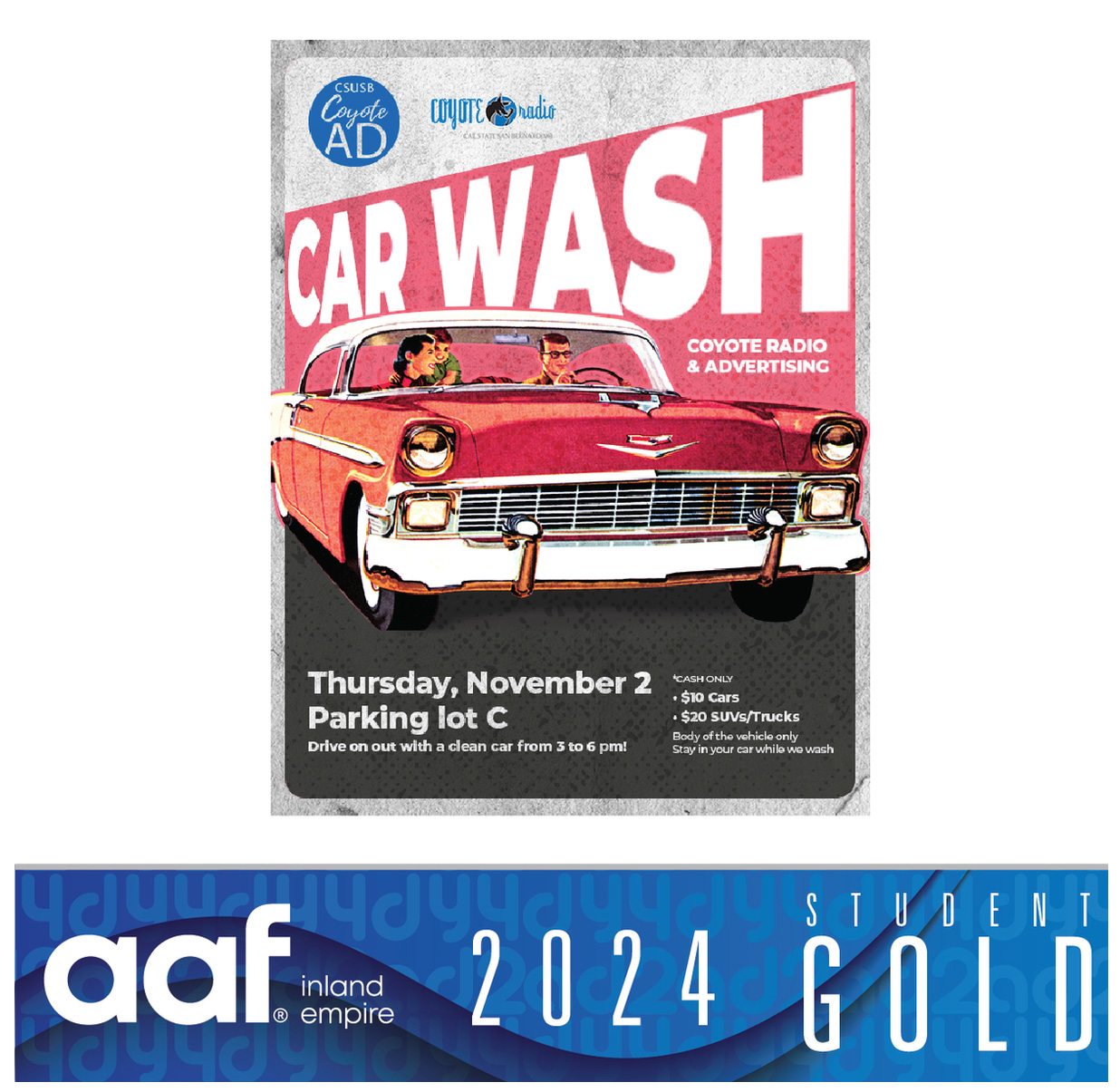Coyote Radio & AD Car Wash Flyer